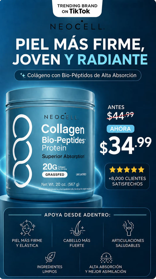 NeoCell Polvo de Bio-Péptidos de Colágeno | 20 onzas