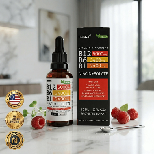Vitamina B Complex (B1, B6, B12, Niacina, Folato) | Frena el Dolor y la Debilidad